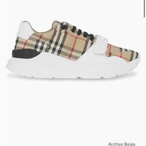 Burberry Beige Checkered women’s Sneakers